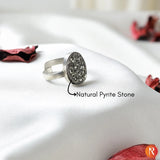 Raw Pyrite Stone Ring Religious Bazar