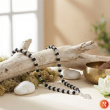 Divine Trinity Murugan Vel, Trishul Karungali Malai with Silver Capping