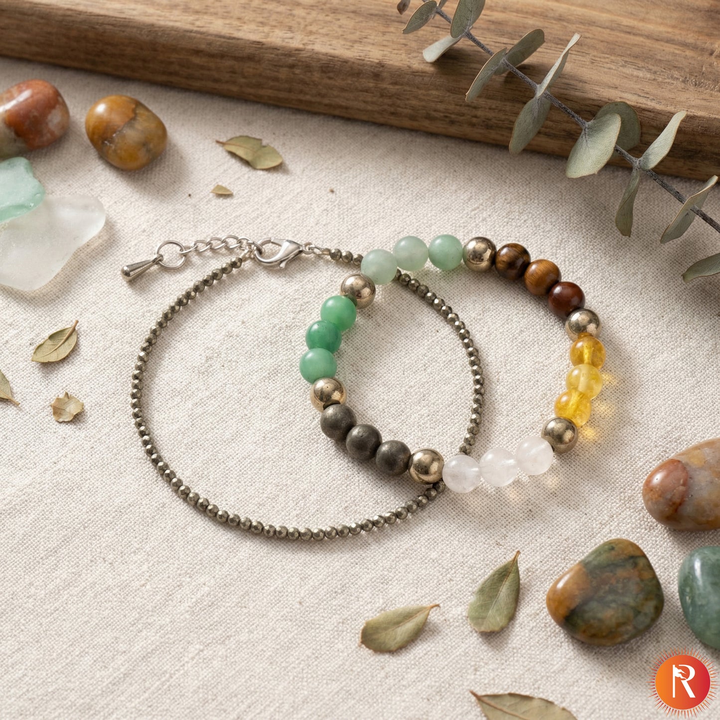 Wonder-Women Combo: Pyrite Anklet with Dhan Yog / Money Magnet Bracelet