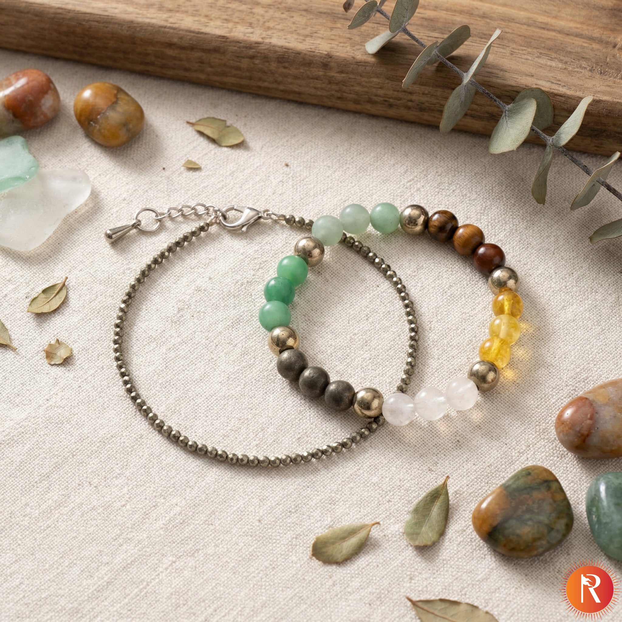 Wonder-Women Combo: Pyrite Anklet with Dhan Yog / Money Magnet Bracelet