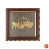 Lakshmi Siddh 7 Horses on Raw Pyrite Frame Religious Bazar