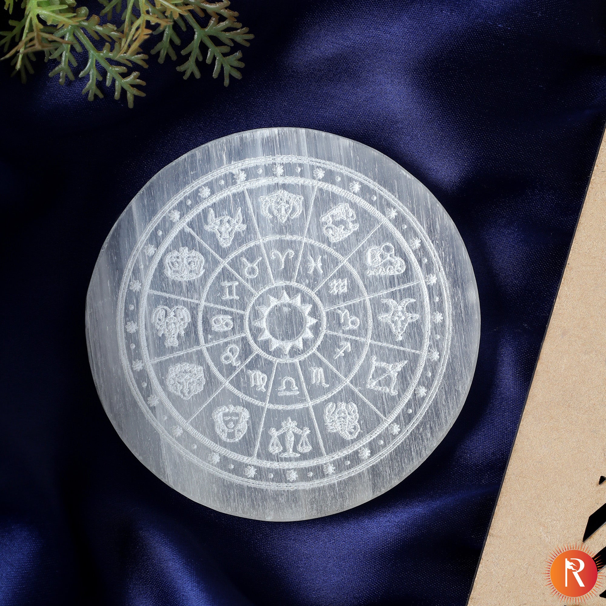 Zodiac Selenite Charging Plate