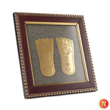Maa Lakshmi Charan Paduka on Pyrite Frame Religious Bazar