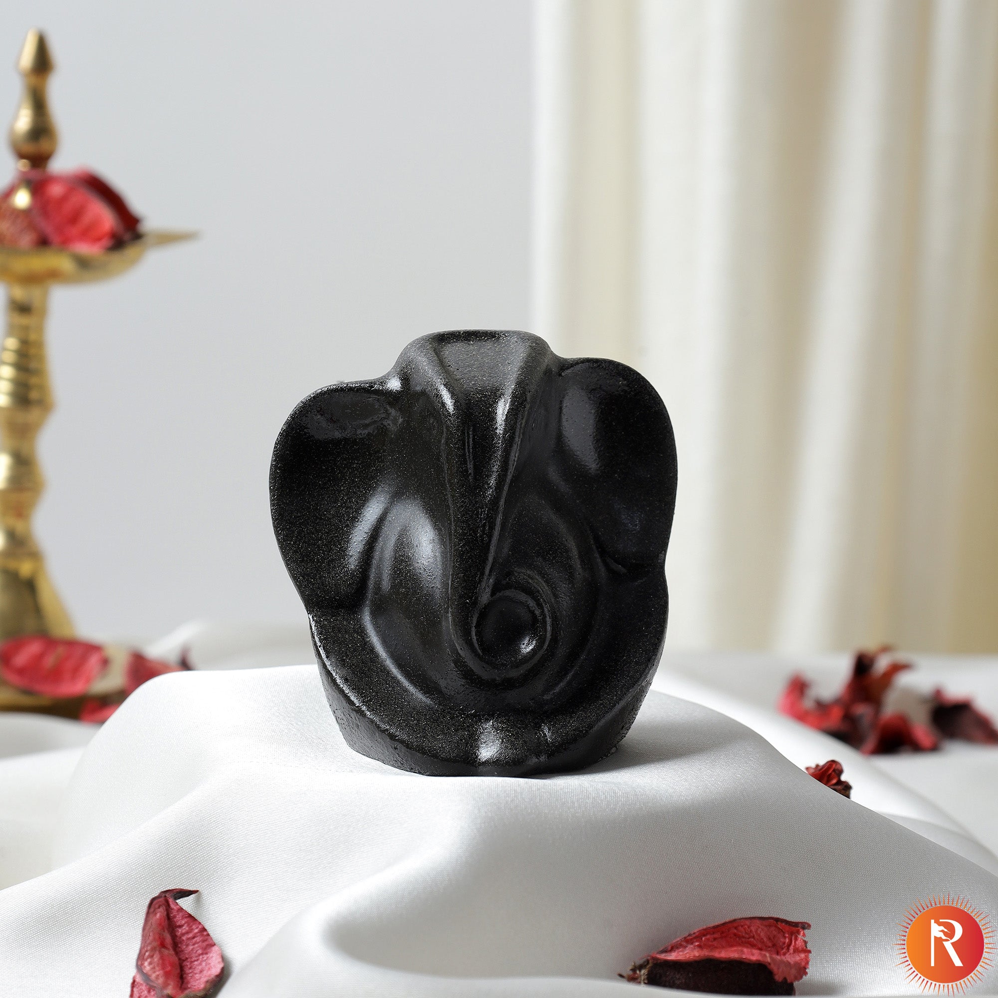 The Prosperity Ganesha: Hand-Carved Pyrite Idol for Wealth & Success