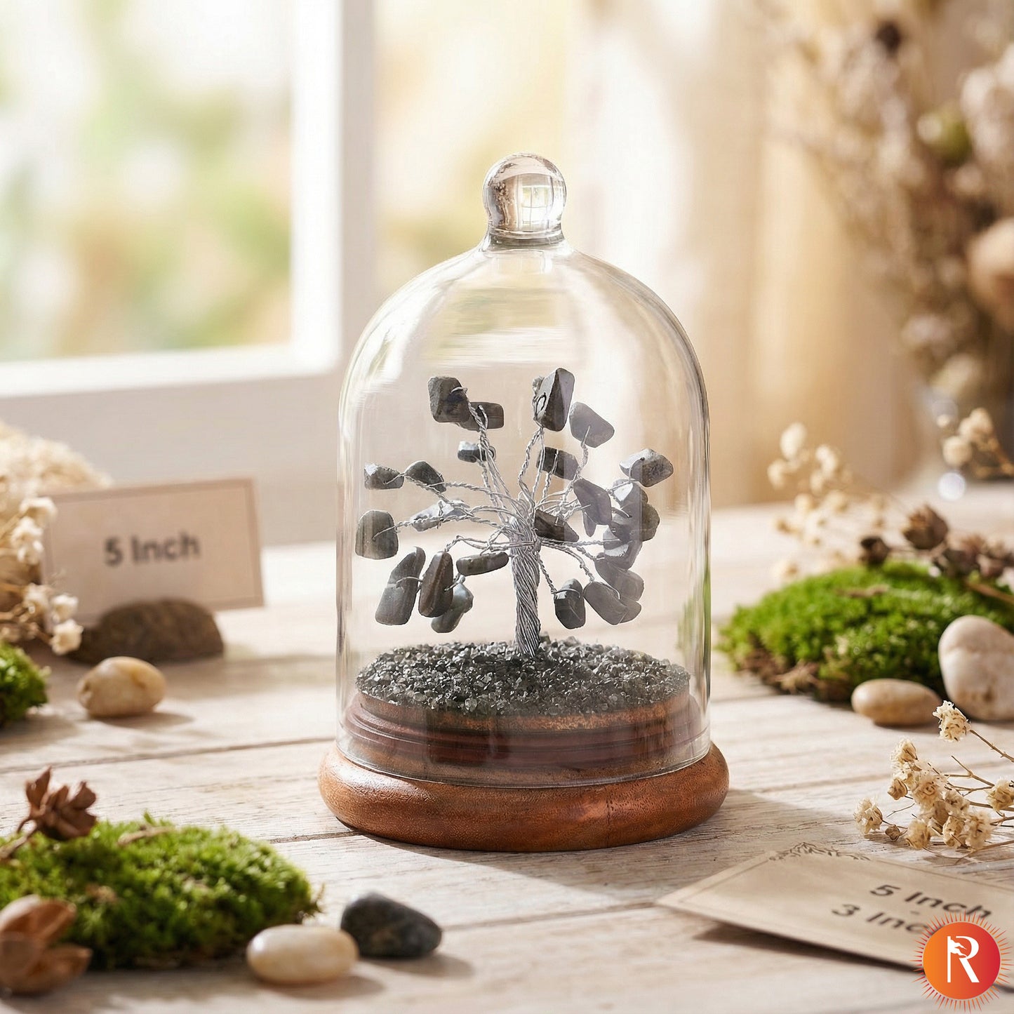 Pyrite Gemstone Dome Tree