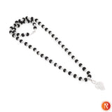 Divine Trinity Murugan Vel, Trishul Karungali Malai with Silver Capping