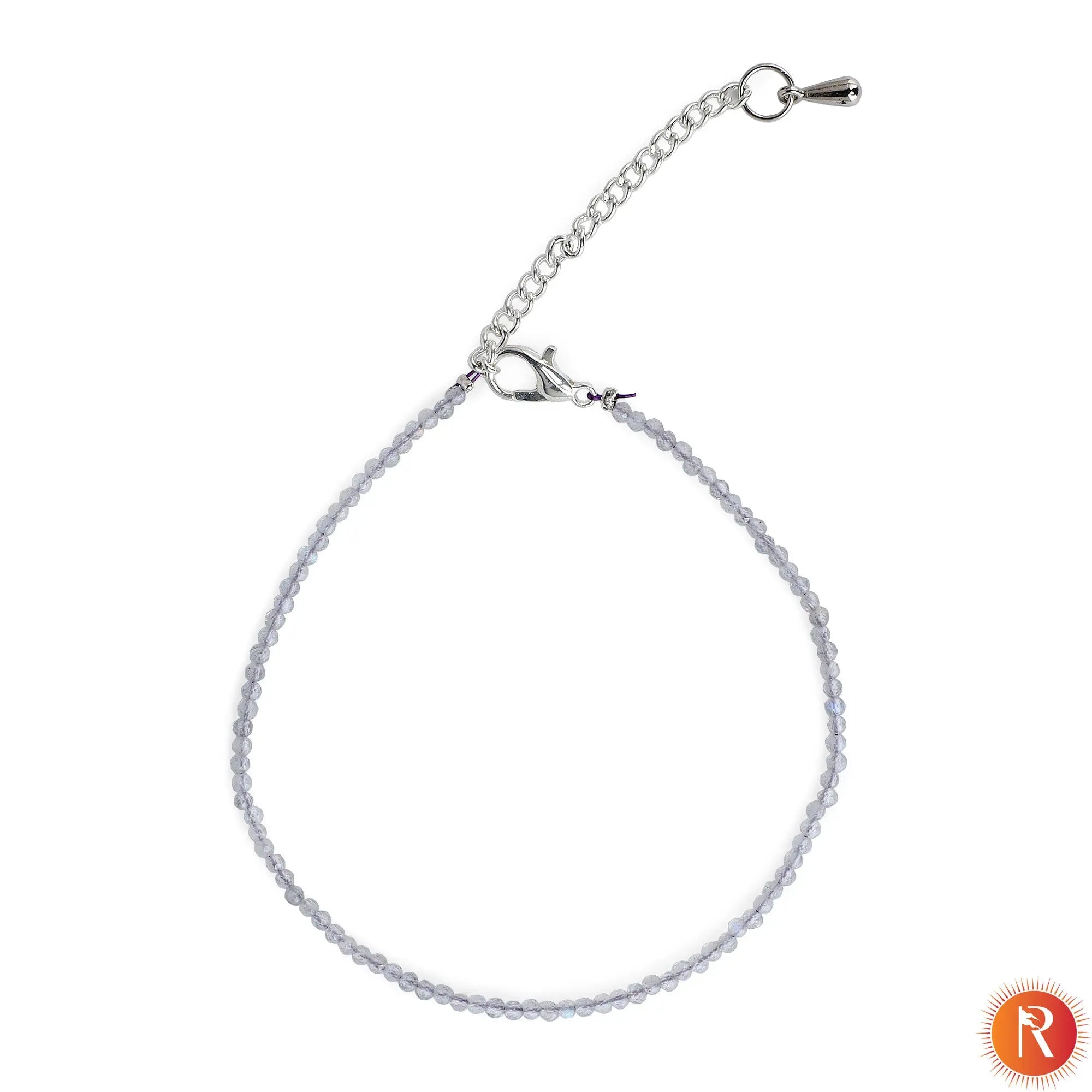 Celestial Moonstone Beaded Anklet Religious Bazar