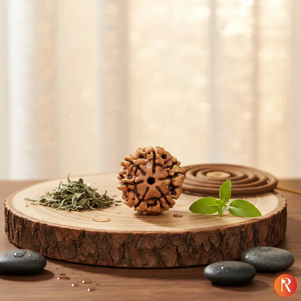 Nepal Origin 6 Mukhi Lab Certified Rudraksha - 18mm - 22mm Religious Bazar