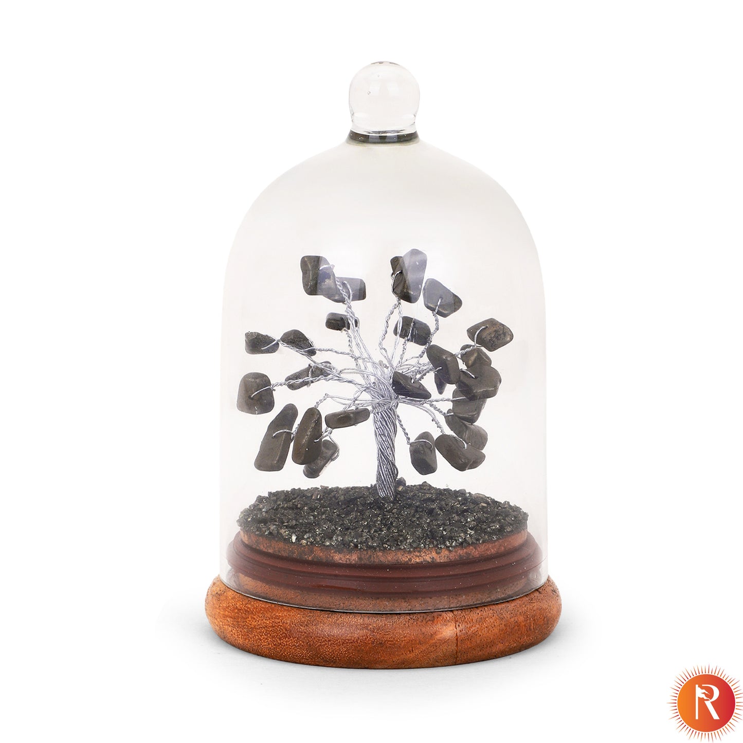 Pyrite Gemstone Dome Tree
