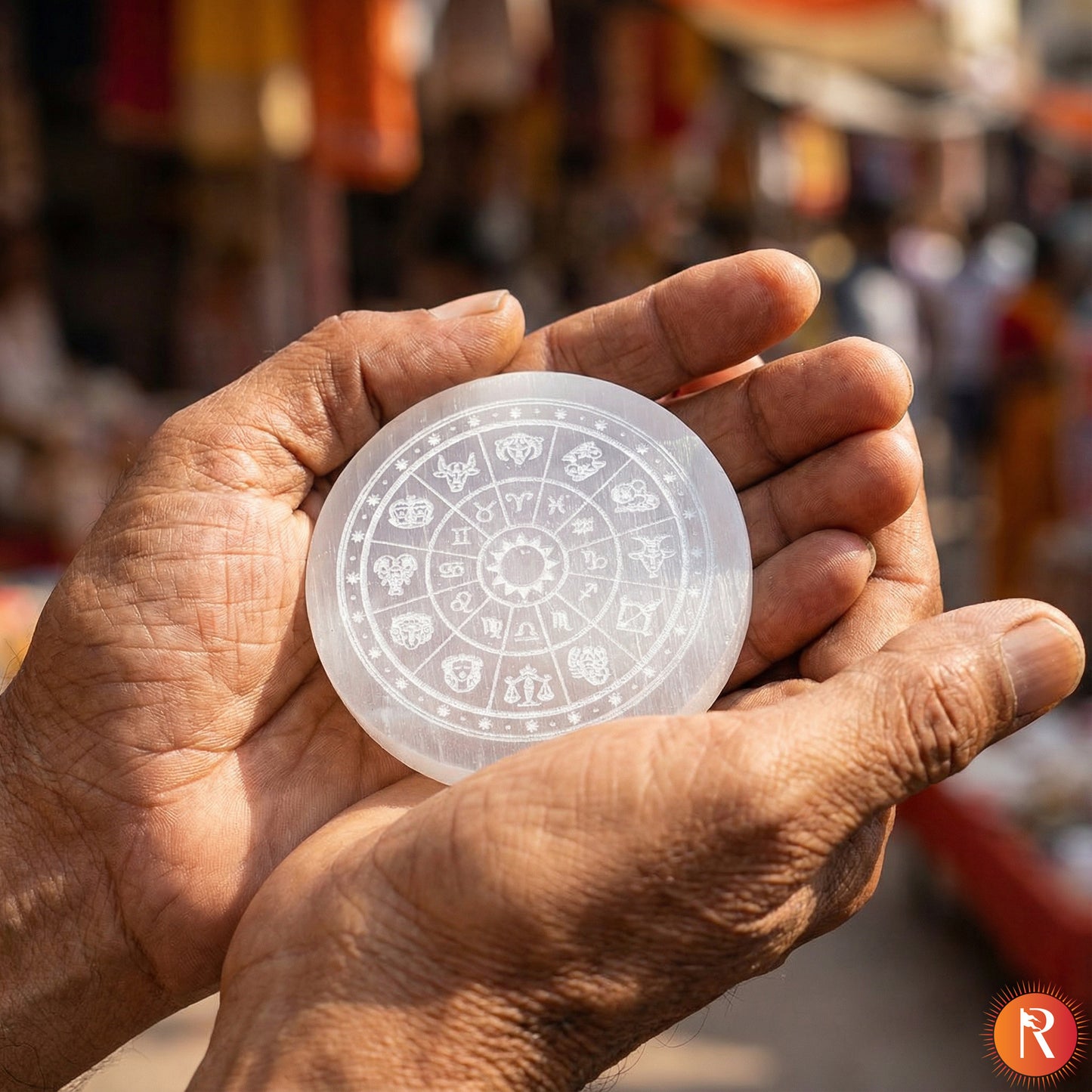 Zodiac Selenite Charging Plate