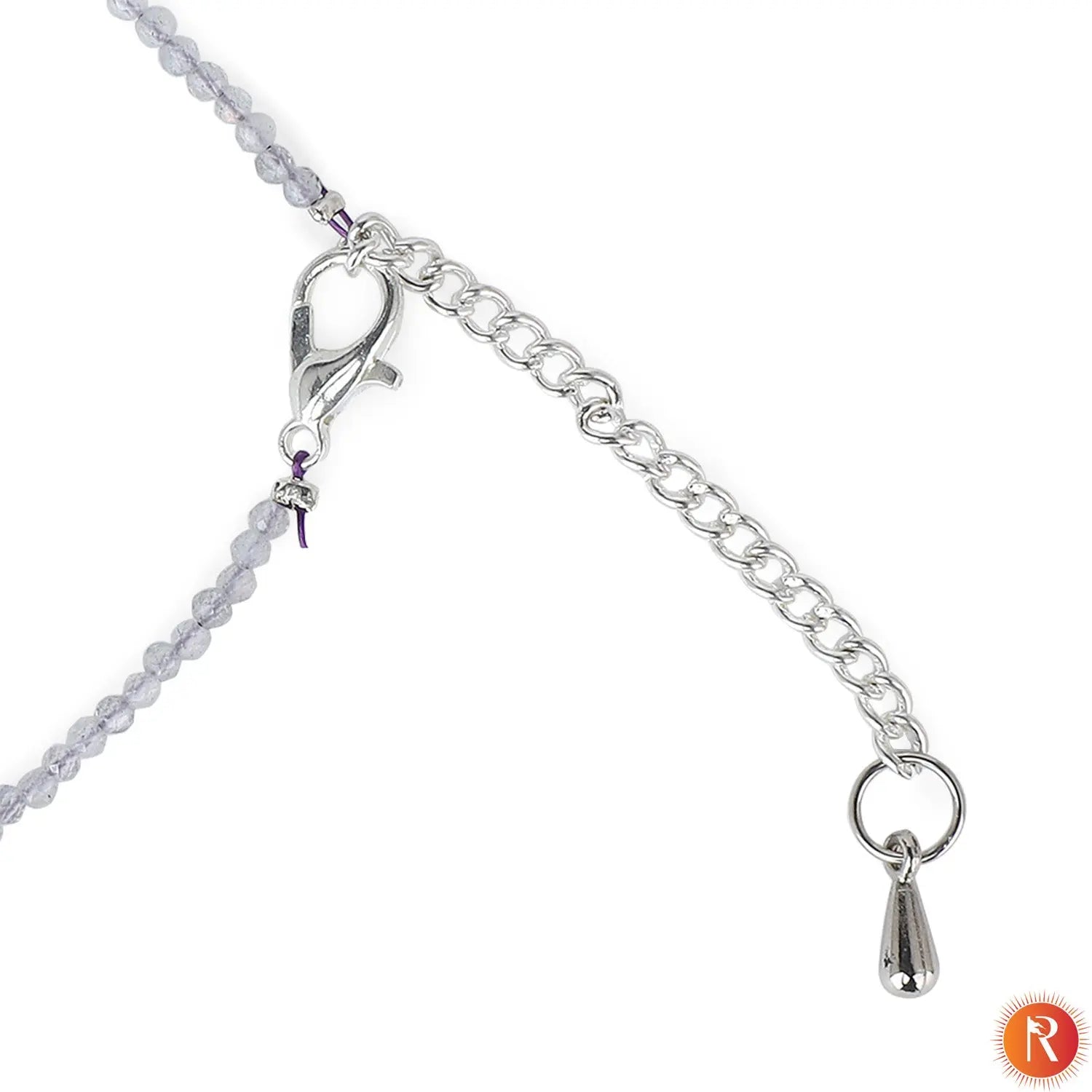 Celestial Moonstone Beaded Anklet Religious Bazar