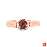 Divine Aura Rudraksha Copper-Plated Designer Kada