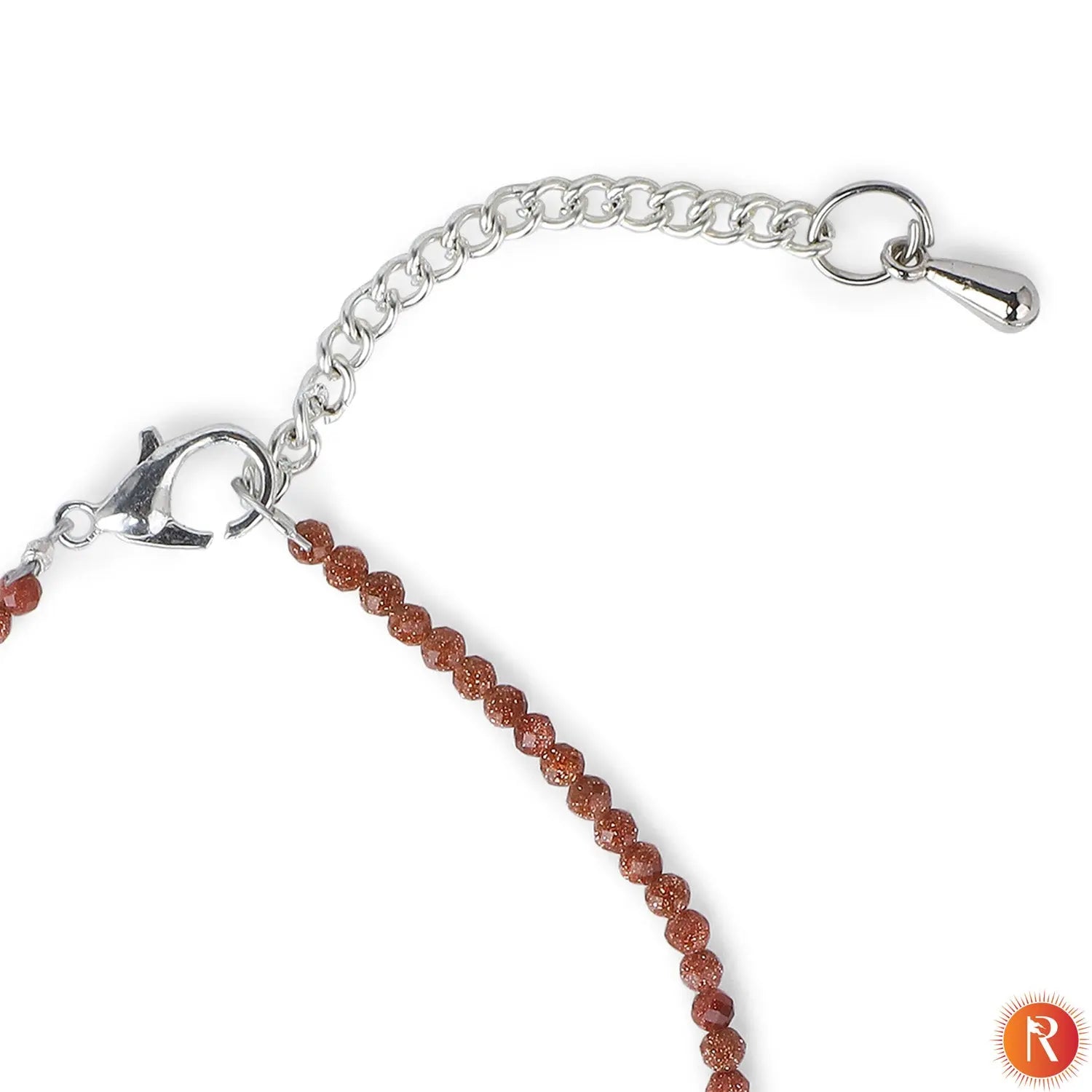 Sparkling Copper Sun Sitara Faceted Anklet Religious Bazar