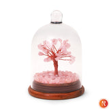 Rose Quartz Gemstone Dome Tree