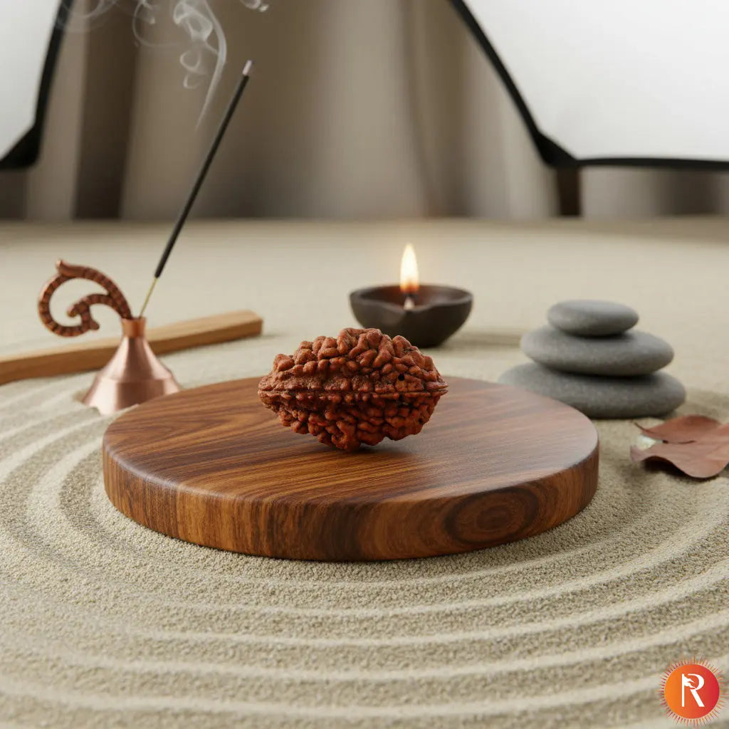 2 Mukhi Lab Certified Rudraksha Religious Bazar