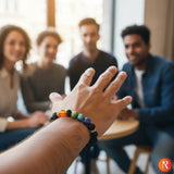 7 Chakra Bracelet with Lawa Stone Religious Bazar