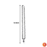 Silver Capped Karungali Malai with Lord Murugan Vel Pendant