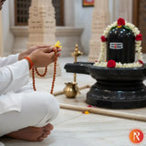 The Religious Bazar Authentic Panchmukhi Rudraksha Mala (108+1 Beads) for Japa & Wearing Religious Bazar