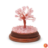 Rose Quartz Gemstone Dome Tree