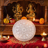 Zodiac Selenite Charging Plate