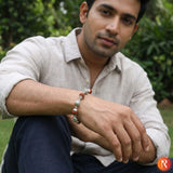 Silver Filigree Rudraksha Power Bracelet Religious Bazar