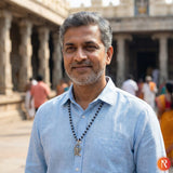 Karungali Malai with Lord Murugan Pendant With Karungali Bracelet with Govt. Certification Religious Bazar