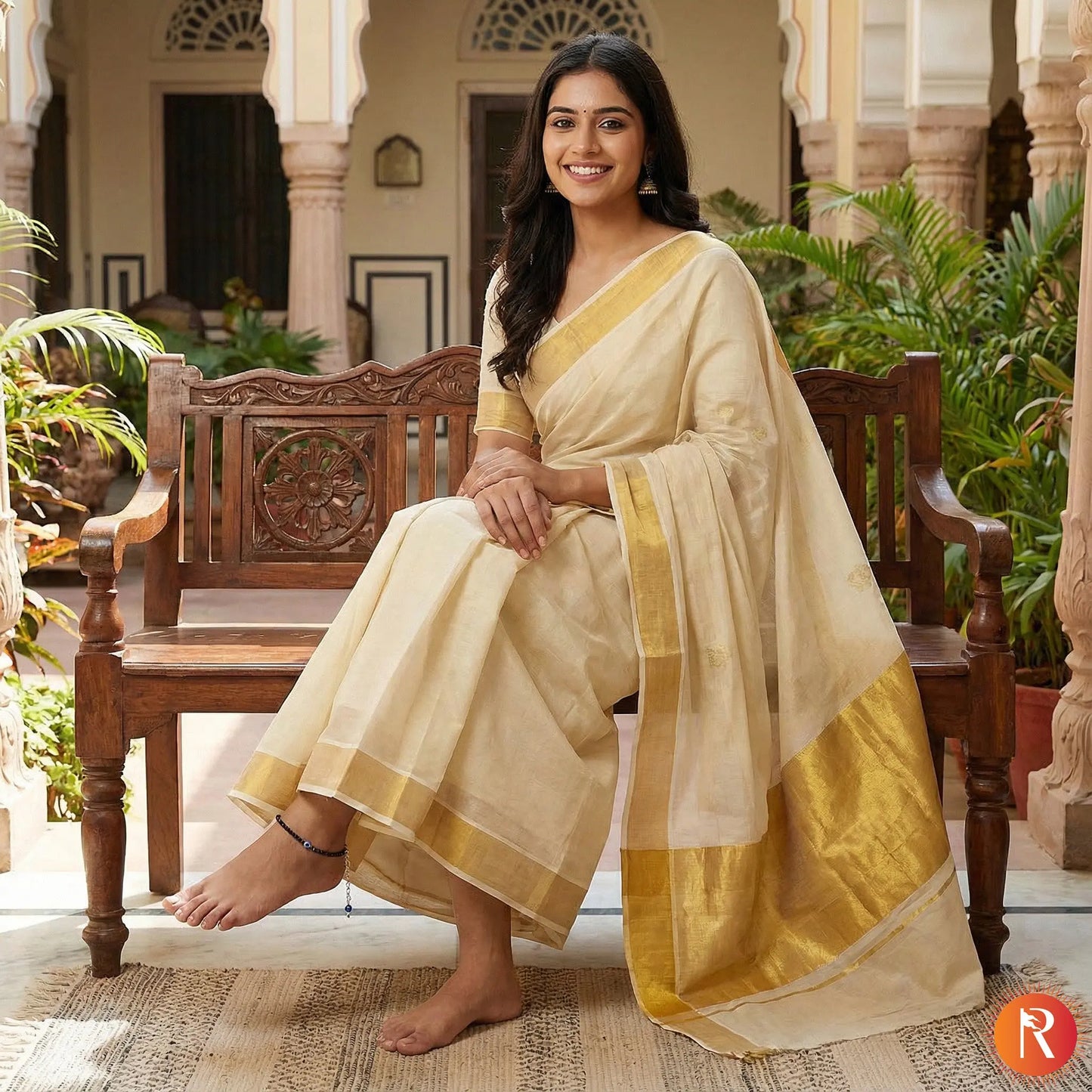 The Midnight Guardian Black Spinel & Evil Eye Protection Anklet Religious Bazar