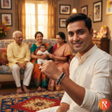 Karungali Kavach - Silver Plated Ebony wood Bracelet Religious Bazar