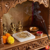 Sri Yantra Selenite Charging Plate