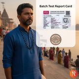 Divya Raksha Authentic Karungali Mala with Silver Capping Religious Bazar