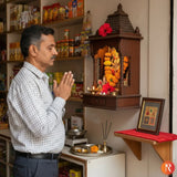 Sampoorna Lakshmi Ganesh on Raw Pyrite Frame Religious Bazar