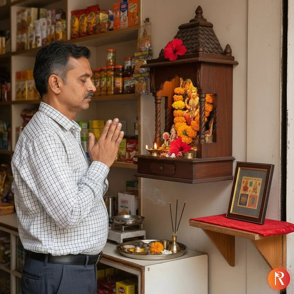 Sampoorna Lakshmi Ganesh on Raw Pyrite Frame Religious Bazar
