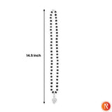 Divine Trinity Murugan Vel, Trishul Karungali Malai with Silver Capping