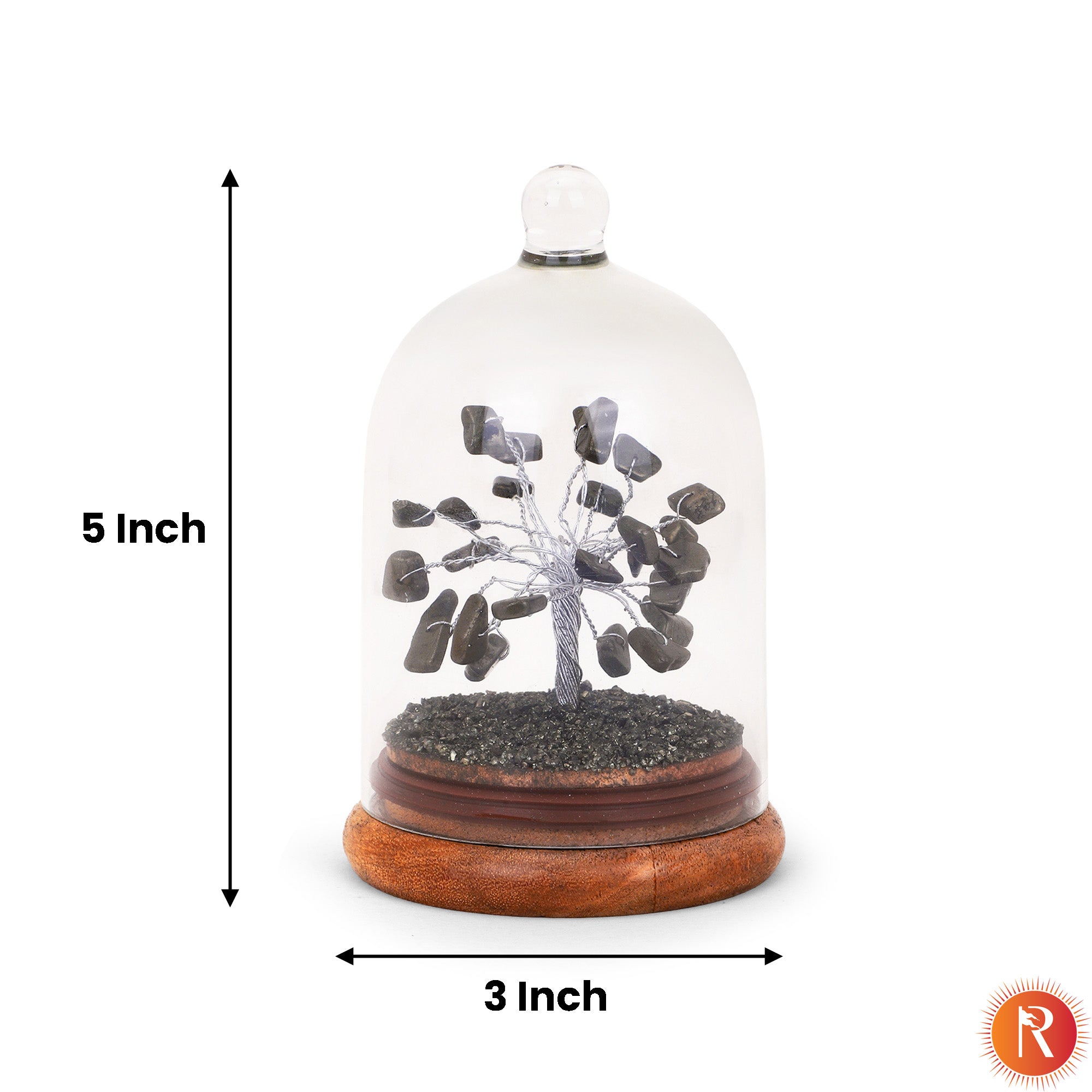 Pyrite Gemstone Dome Tree