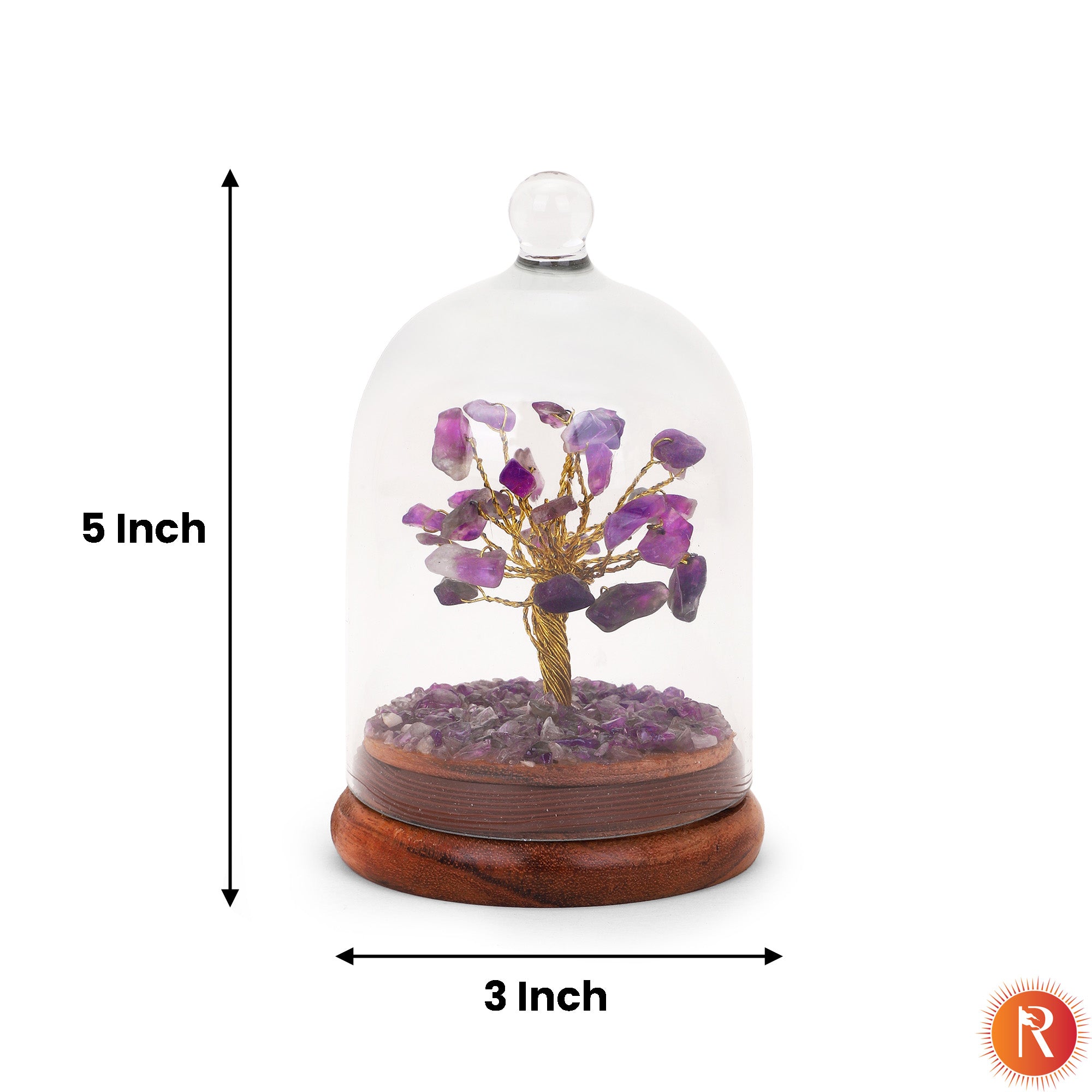 Amethyst Gemstone Dome Tree