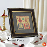 Sampoorna Lakshmi Ganesh on Raw Pyrite Frame Religious Bazar